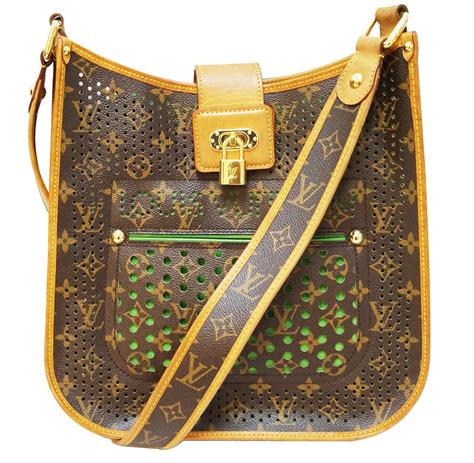 LOUIS VUITTON Monogram Perforated Musette Green